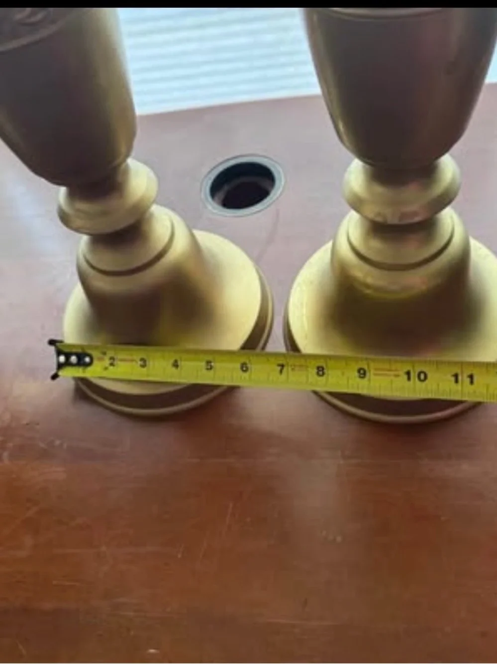 Vintage Made in Japan Brass Candlesticks Pair 21”